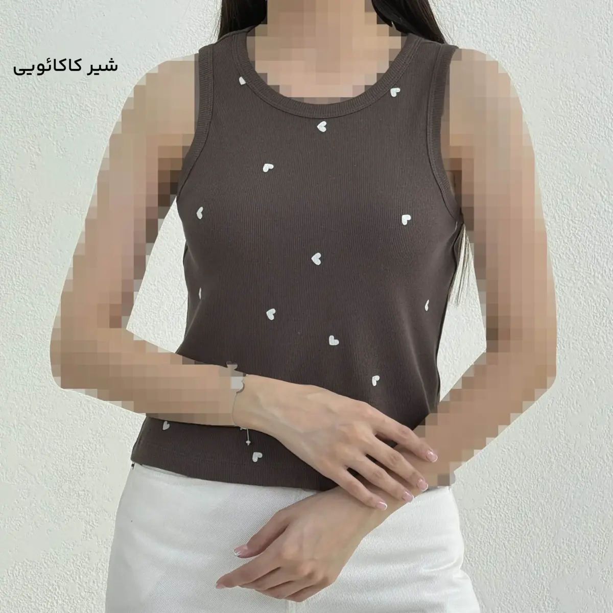تاپ زنانه کبریتی طرح قلبی | آی بولک