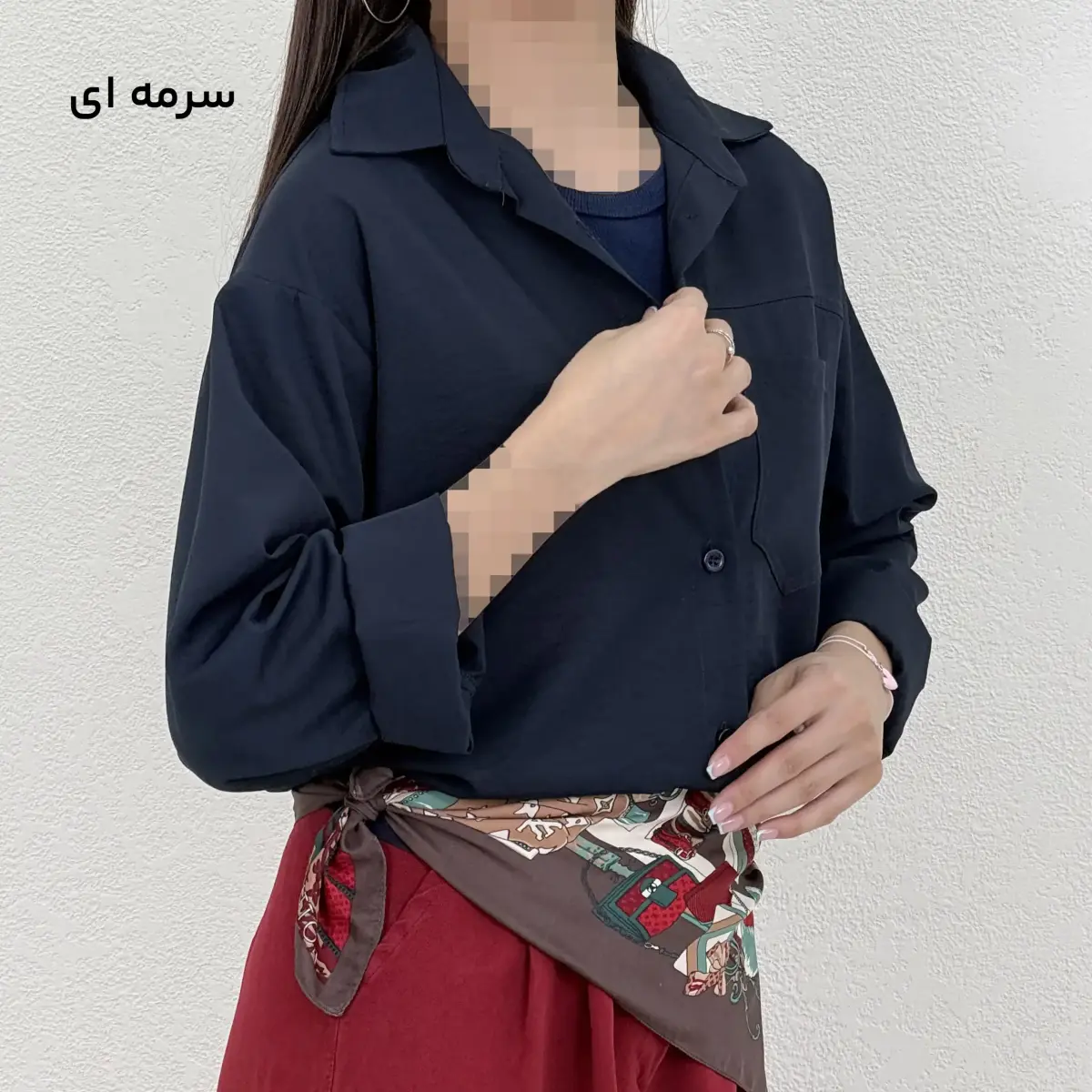 شومیز زنانه سیلک تک جیب | آی بولک