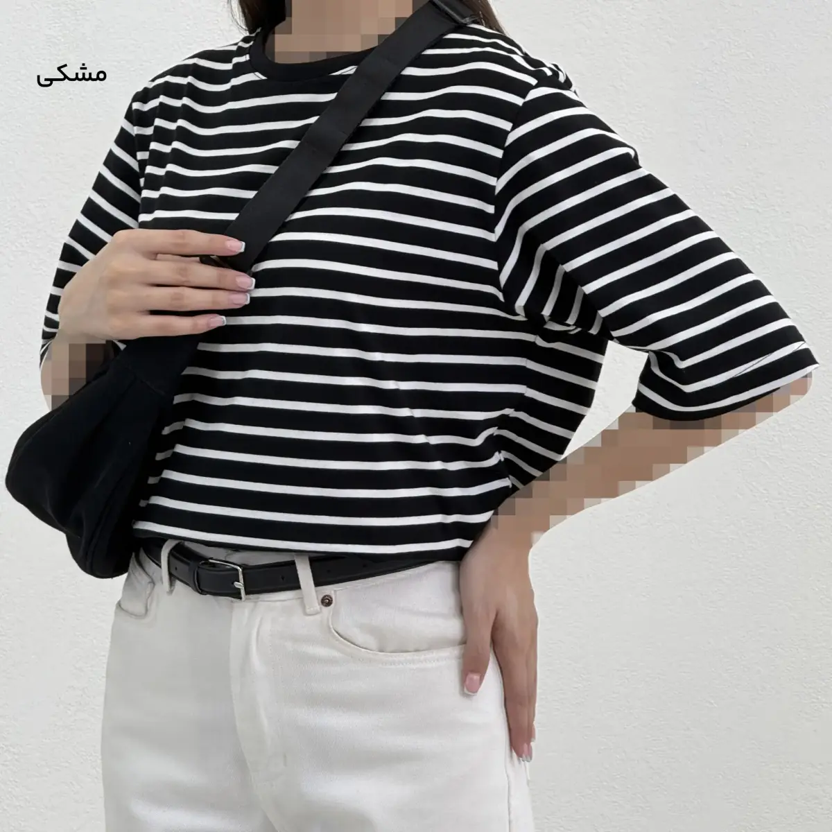 تیشرت زنانه راه راه یقه گرد | آی بولک