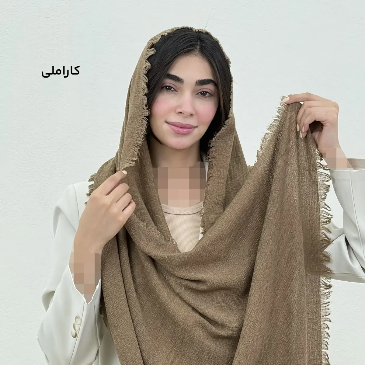 شال زنانه زارا دور ریش | آی بولک