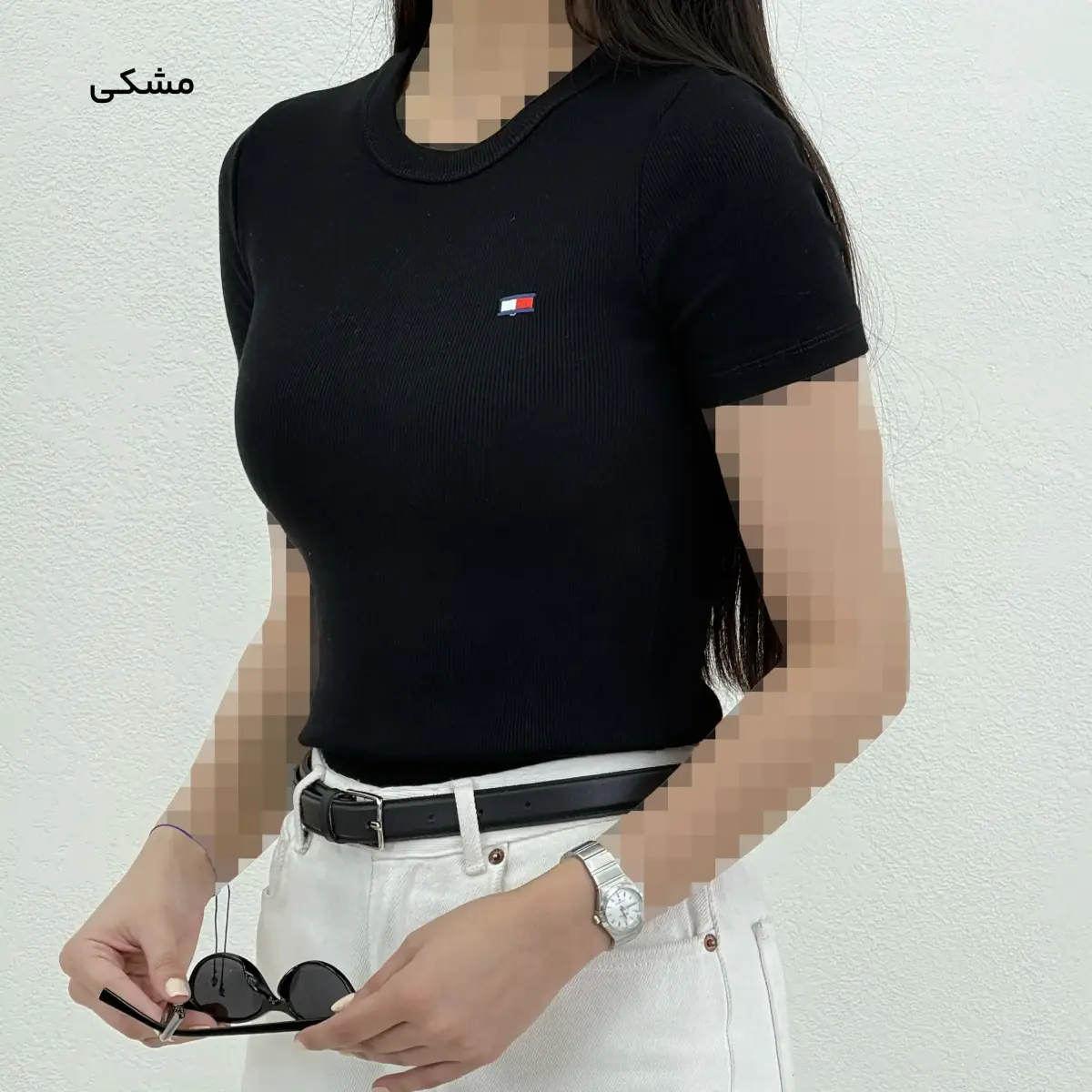 تیشرت زنانه بیسیک کبریتی | آی بولک