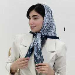 مینی اسکارف زنانه نخی طرحدار | آی بولک