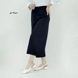 شلوار دامنی زنانه تنسل میله ای | آی بولک