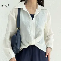 شومیز زنانه جلو پیچ شیشه ای | آی بولک