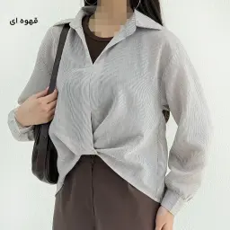 شومیز زنانه جلو پیچ شیشه ای | آی بولک