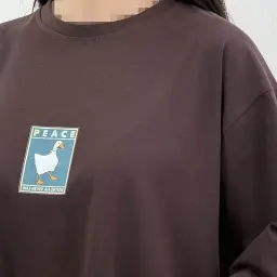 تیشرت زنانه باکسی PEACE | آی بولک