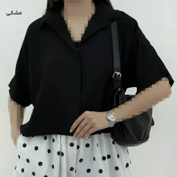 شومیز زنانه کراپ جلو بسته | آی بولک