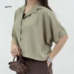 شومیز زنانه کراپ جلو بسته | آی بولک