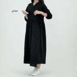 پیراهن زنانه موسلین چپ و راستی | آی بولک
