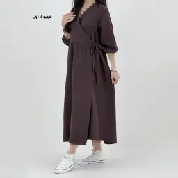 پیراهن زنانه موسلین چپ و راستی | آی بولک