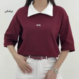 پولوشرت زنانه یقه شکاری Dior | آی بولک