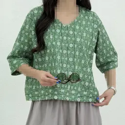 شومیز زنانه نخ چرخکاری جلو بسته | آی بولک