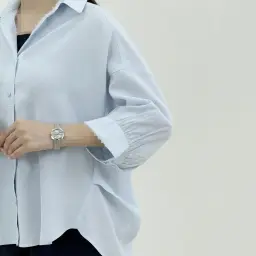 شومیز زنانه سیلک آستین چیندار | آی بولک