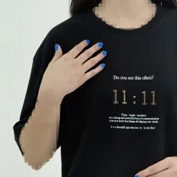 تیشرت زنانه یقه گرد نشانه ۱۱:۱۱ | آی بولک