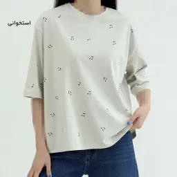 تیشرت زنانه باکسی موزیکال  | آی بولک