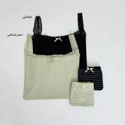ست تاپ و شورت زنانه لب توری | آی بولک