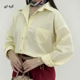 شومیز زنانه لینن اسلپ جیب دار | آی بولک