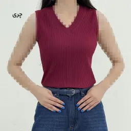 تاپ زنانه کرکره ای یقه هفت | آی بولک