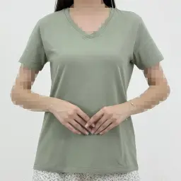 تیشرت زنانه نخ و پنبه بیسیک | آی بولک