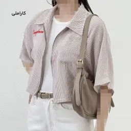 شومیز زنانه زیپ دار لینن | آی بولک