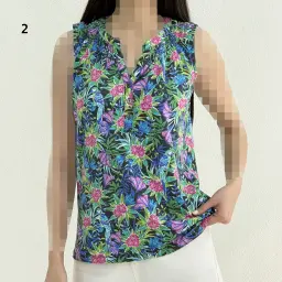 تاپ زنانه حلقه ای میکس سه دکمه | آی بولک