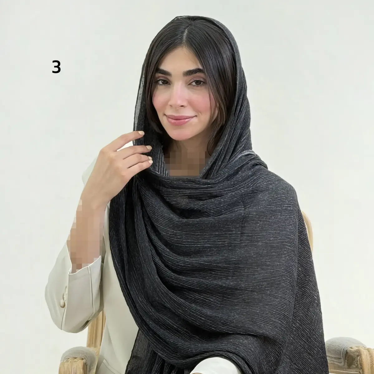 شال زنانه پلیسه زارا | آی بولک