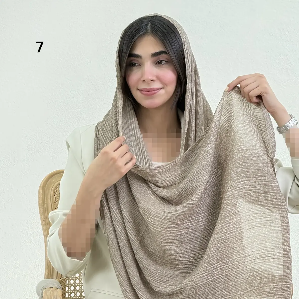 شال زنانه پلیسه زارا | آی بولک