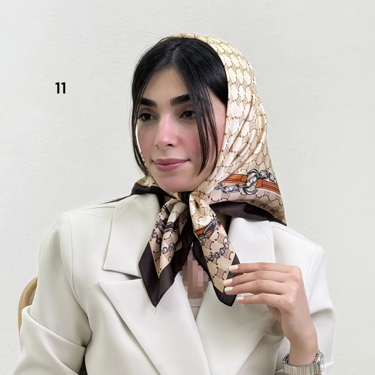 مینی اسکارف زنانه ساتن ابریشم | آی بولک