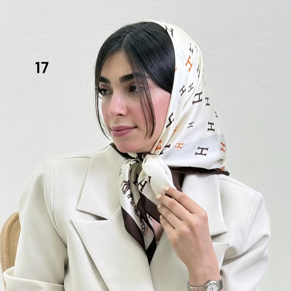مینی اسکارف زنانه ساتن ابریشم | آی بولک