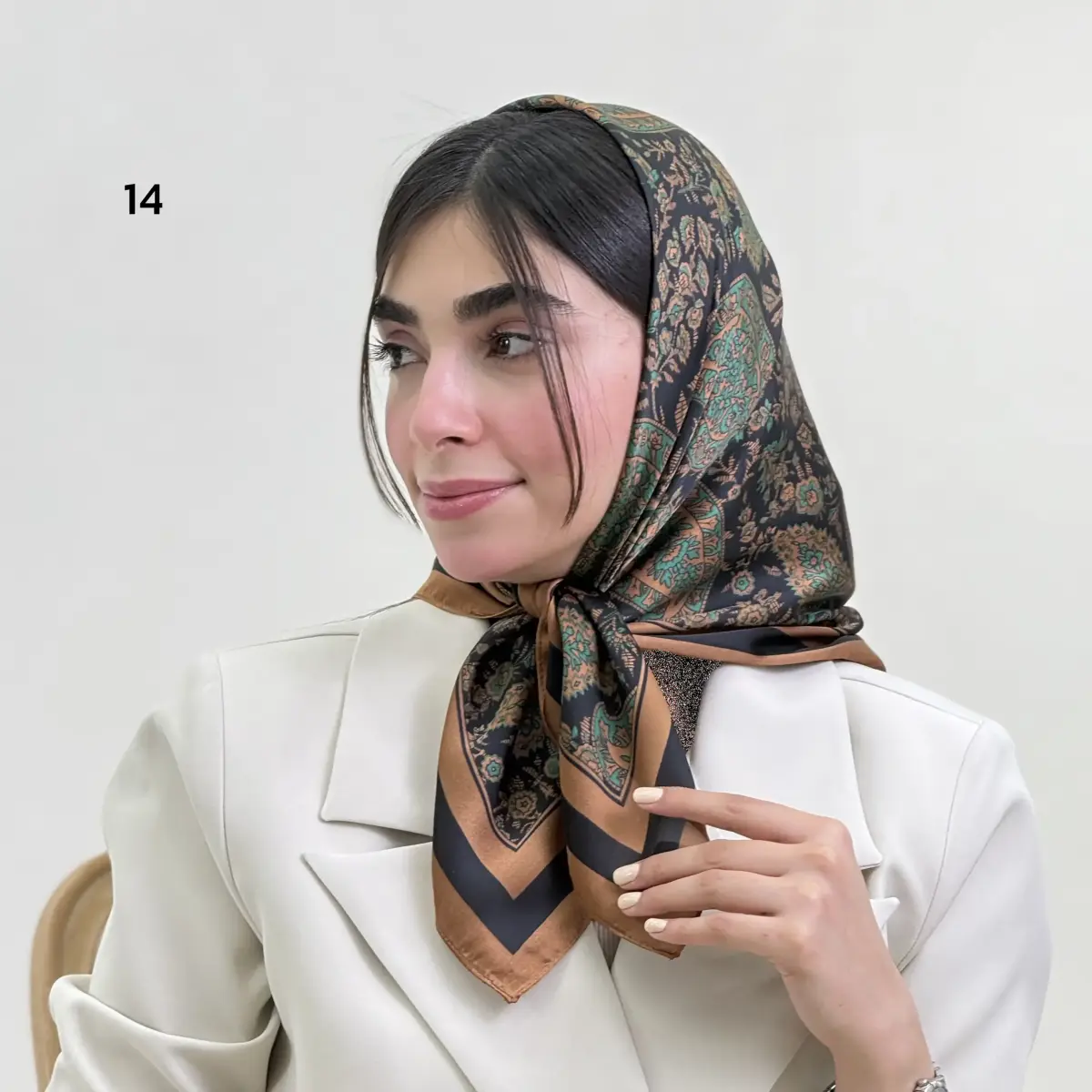 مینی اسکارف زنانه ساتن ابریشم | آی بولک
