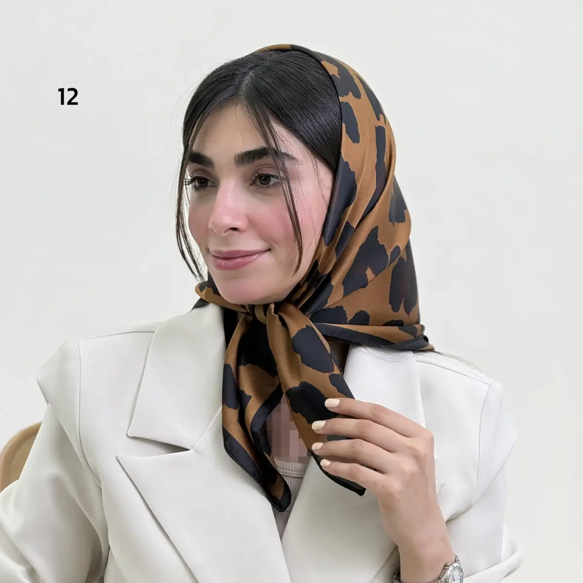 مینی اسکارف زنانه ساتن ابریشم | آی بولک