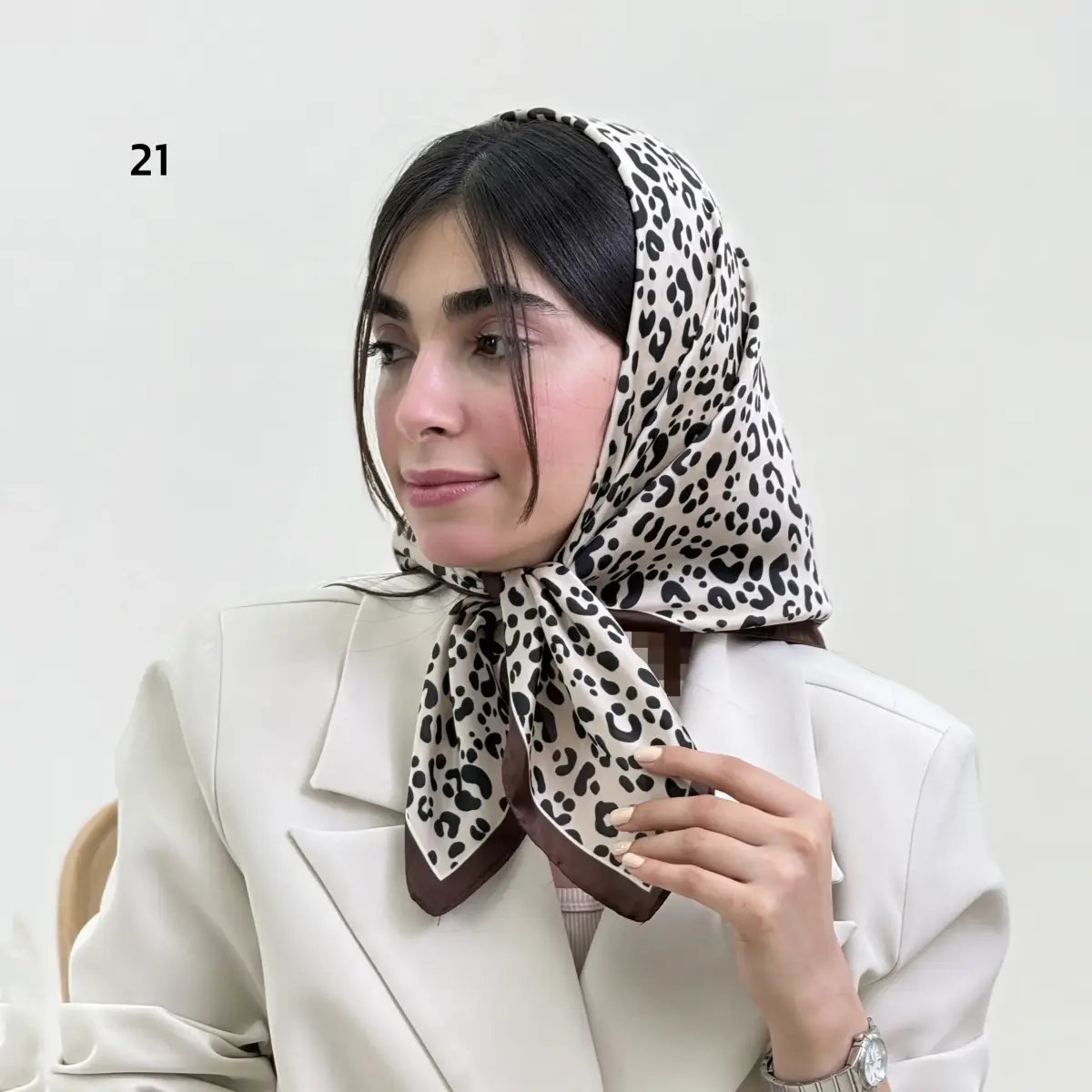 مینی اسکارف زنانه ساتن ابریشم | آی بولک