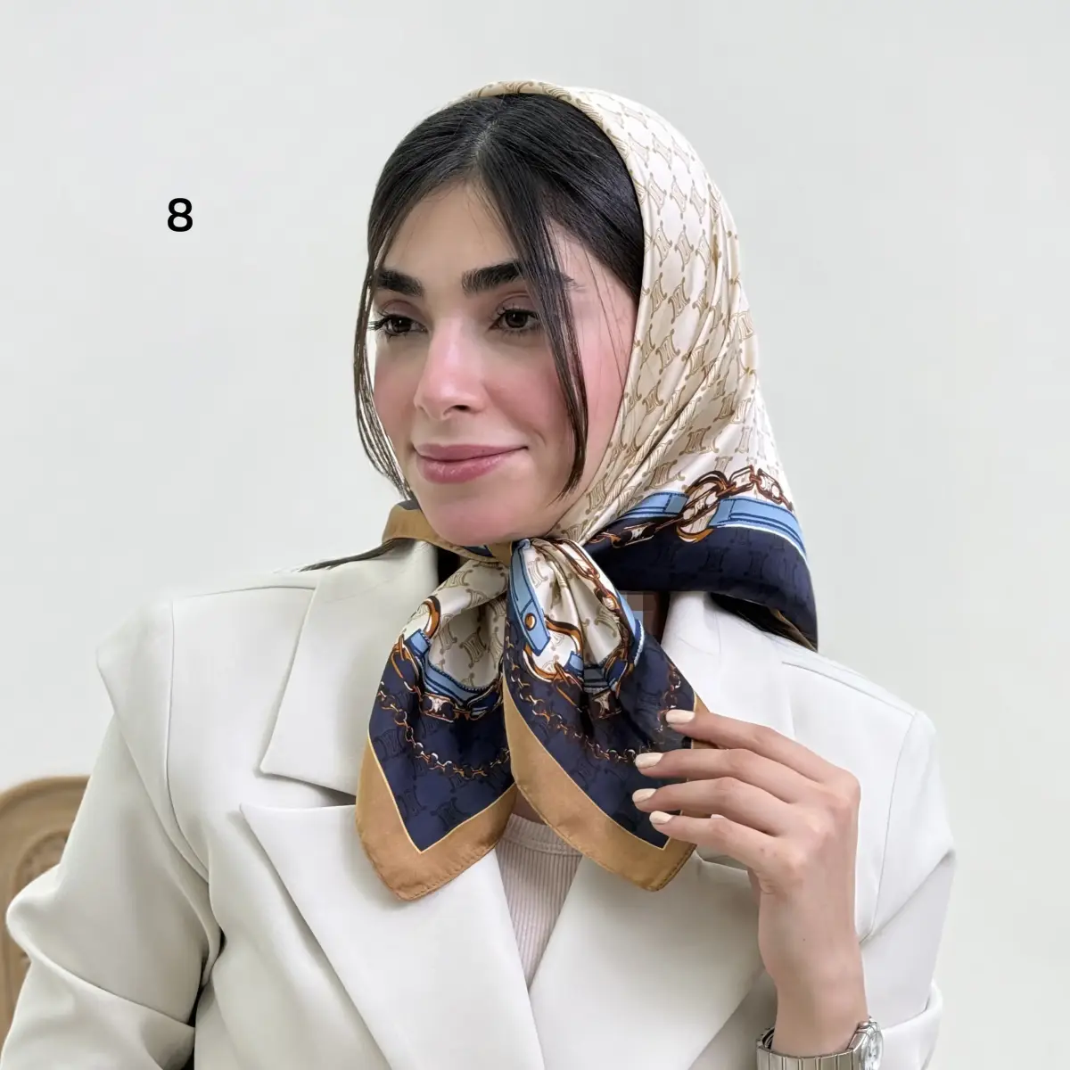 مینی اسکارف زنانه ساتن ابریشم | آی بولک