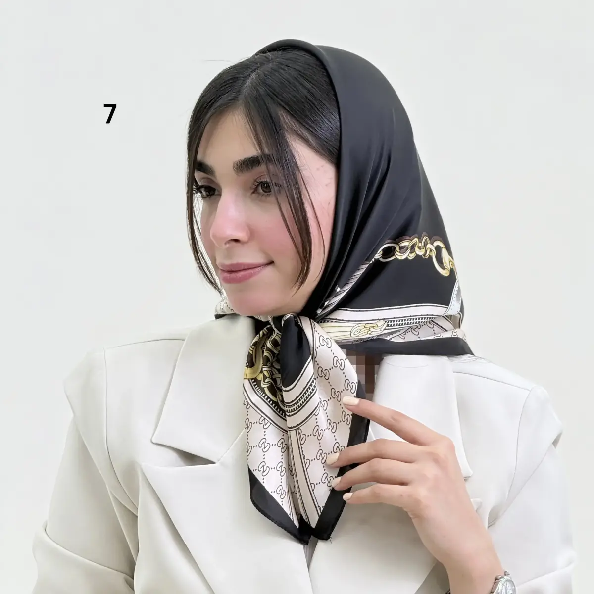 مینی اسکارف زنانه ساتن ابریشم | آی بولک