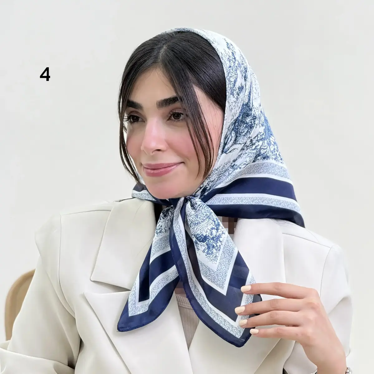 مینی اسکارف زنانه ساتن ابریشم | آی بولک