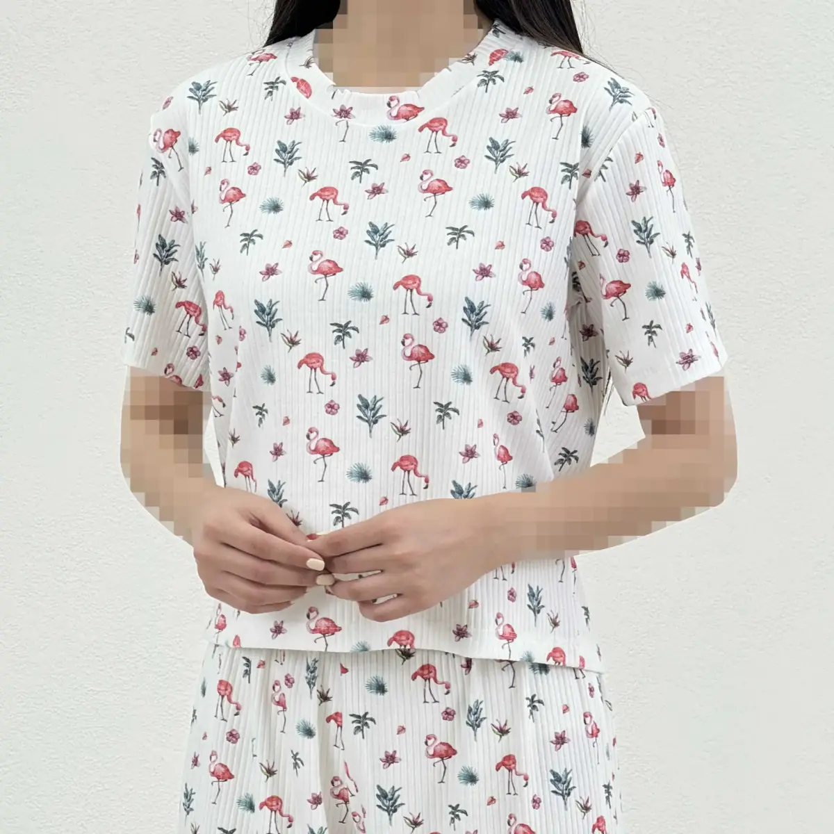 ست زنانه تیشرت شلوار کرکره ای | آی بولک