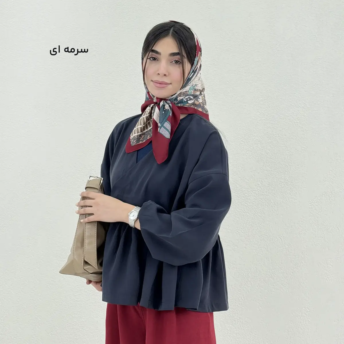 شومیز زنانه مودال پایین چیندار | آی بولک