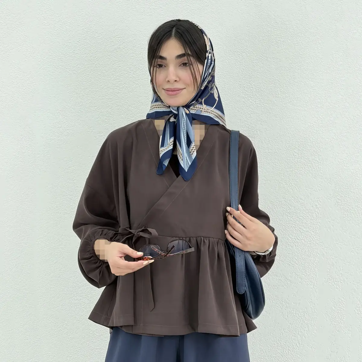شومیز زنانه مودال پایین چیندار | آی بولک