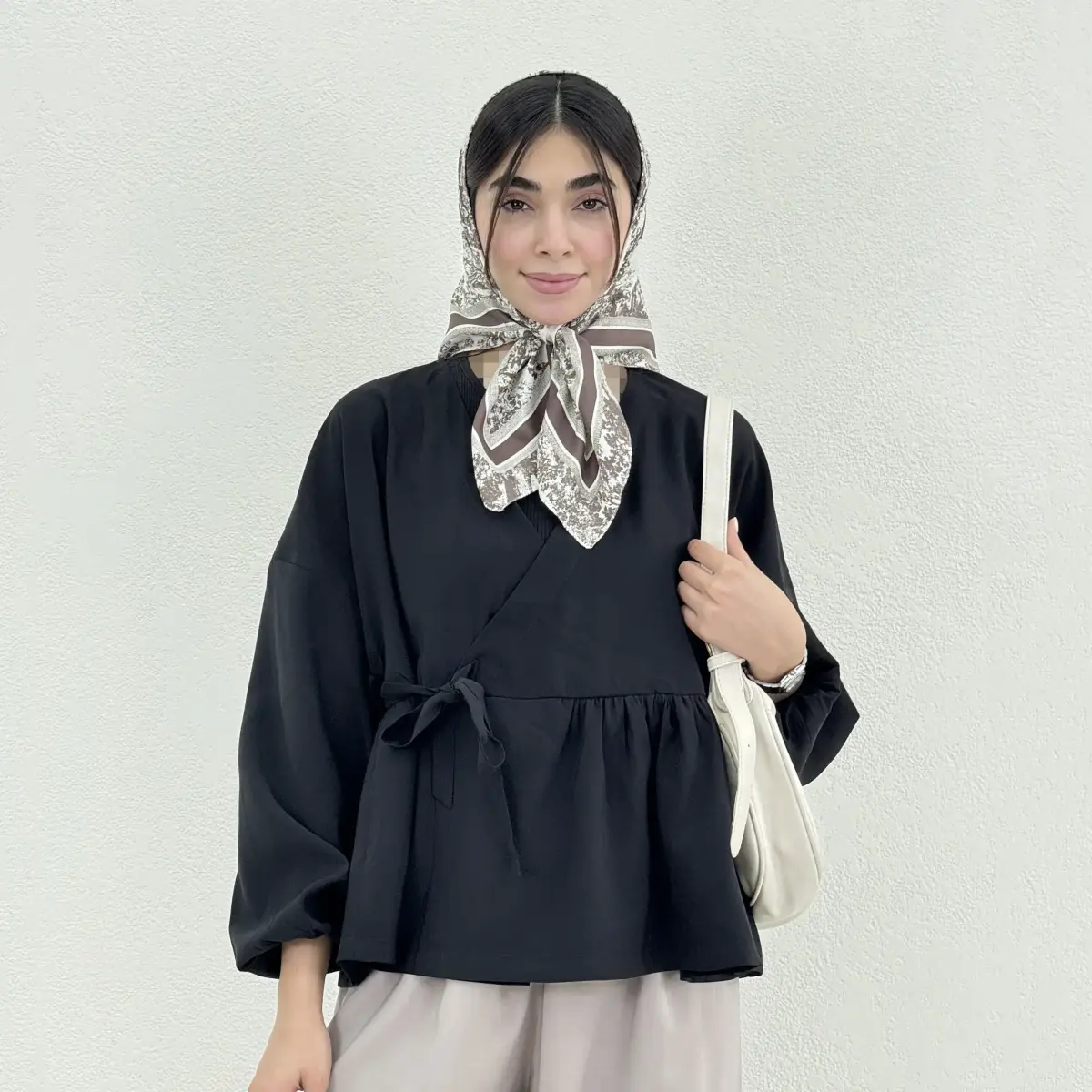 شومیز زنانه مودال پایین چیندار | آی بولک