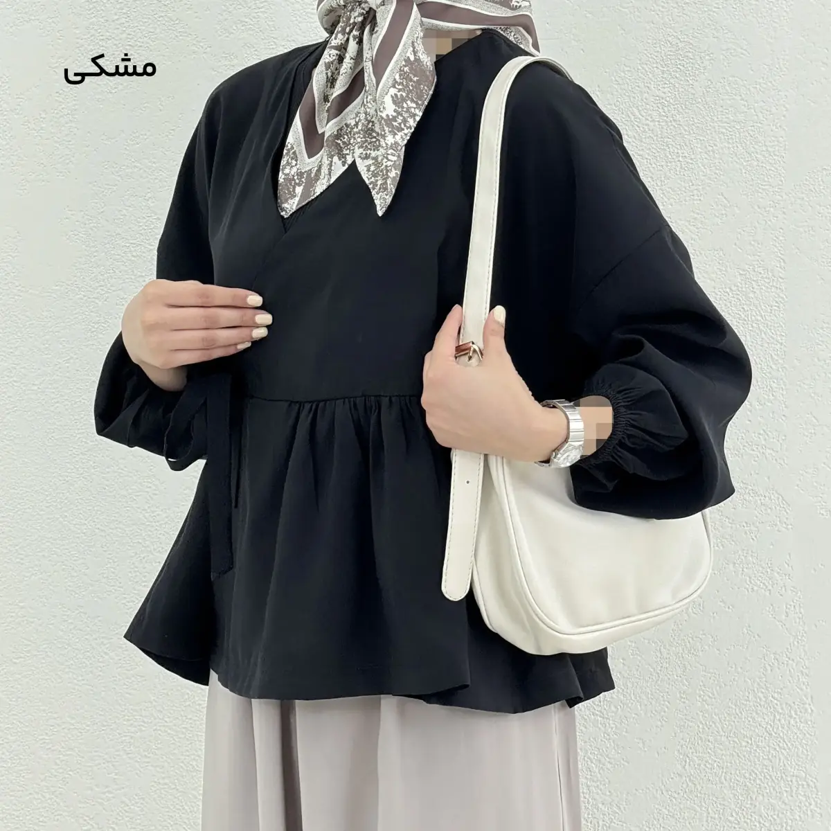 شومیز زنانه مودال پایین چیندار | آی بولک