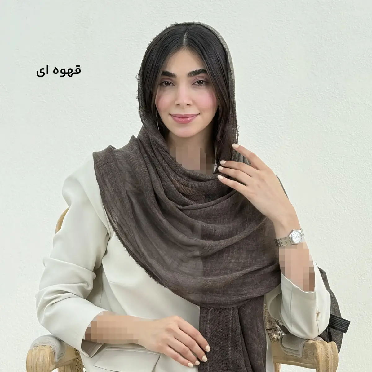 شال زنانه لینن زارا | آی بولک