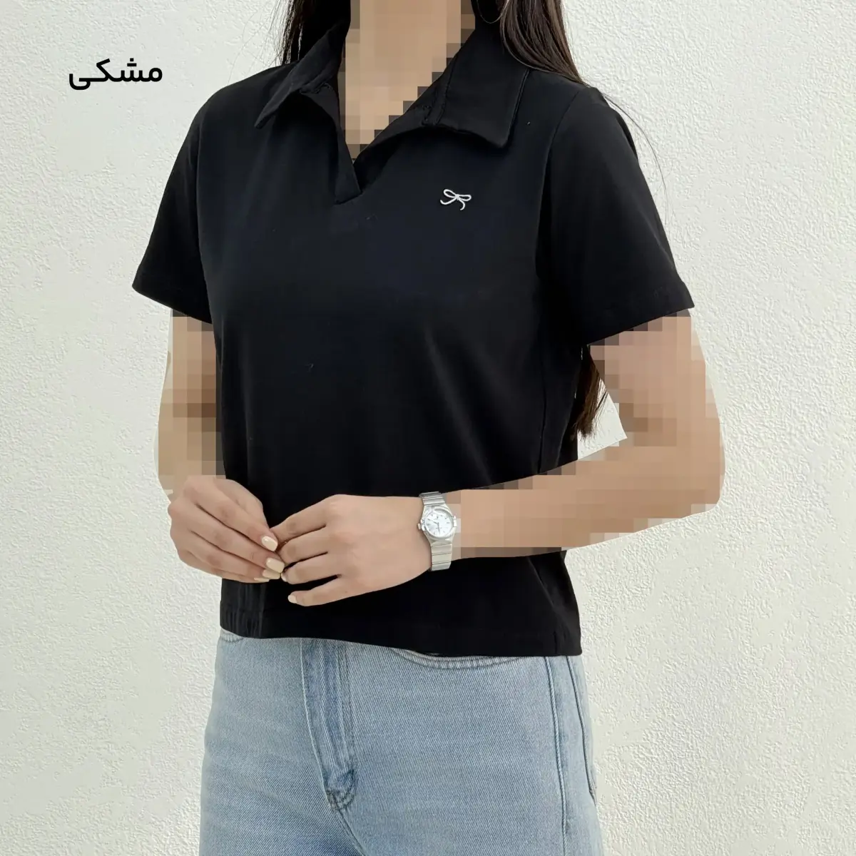 پولوشرت زنانه یقه شکاری پایپون | آی بولک