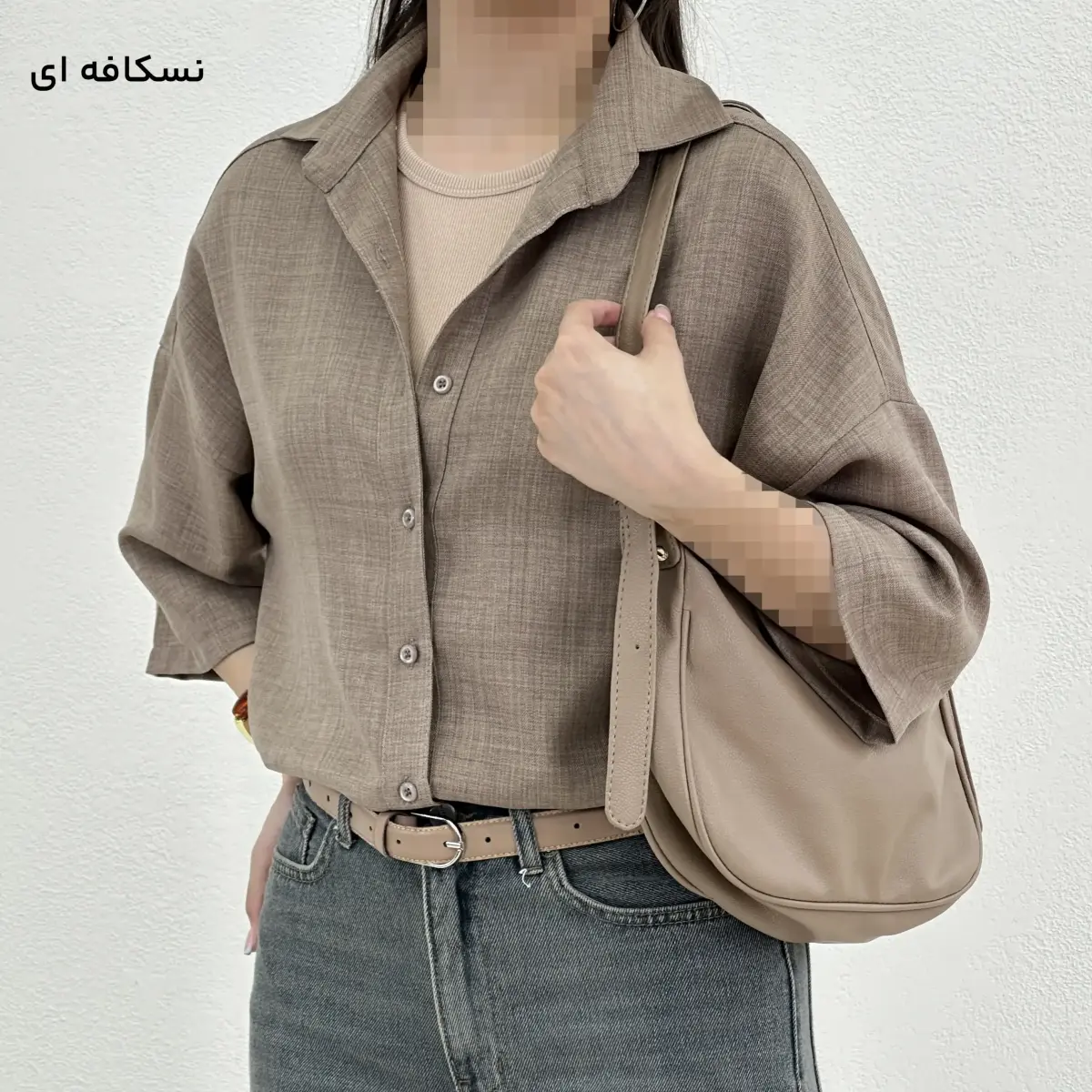 شومیز زنانه یقه مردانه صوفیا | آی بولک
