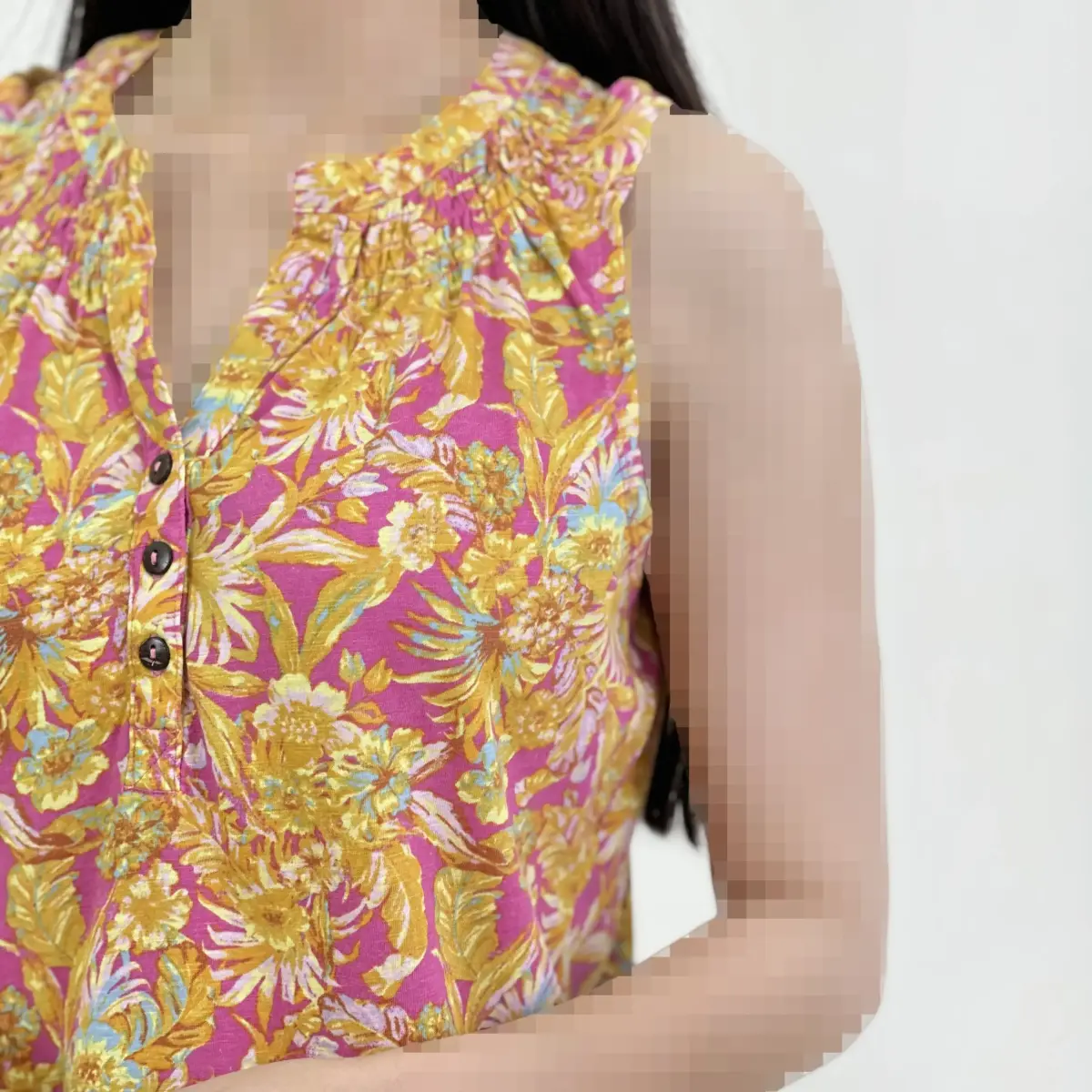 تاپ زنانه حلقه ای میکس سه دکمه | آی بولک