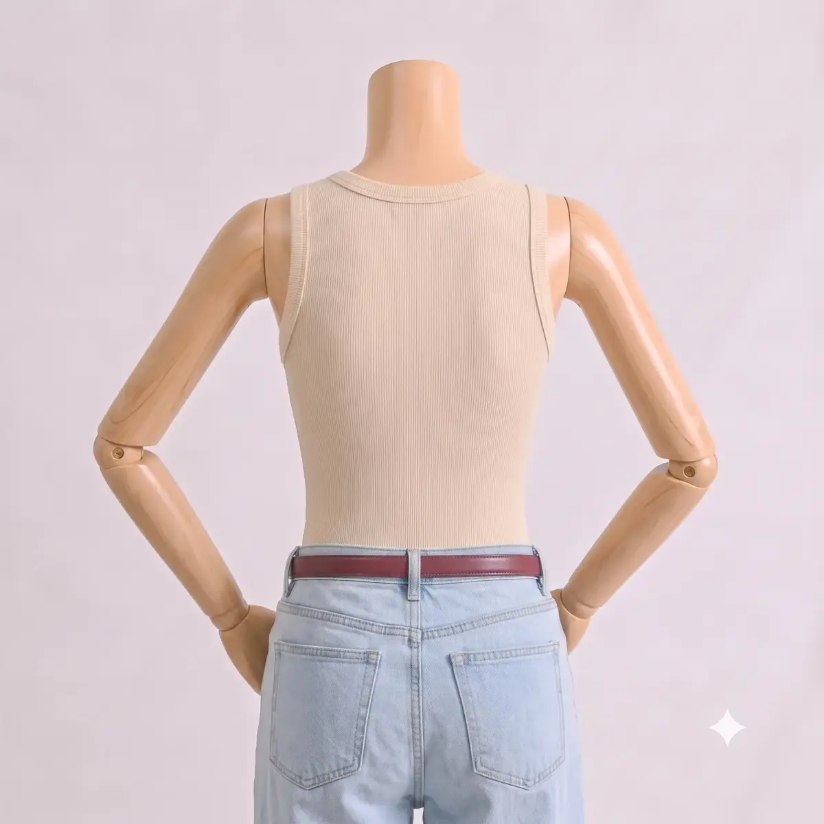 تاپ زنانه کبریتی یقه گرد | آی بولک