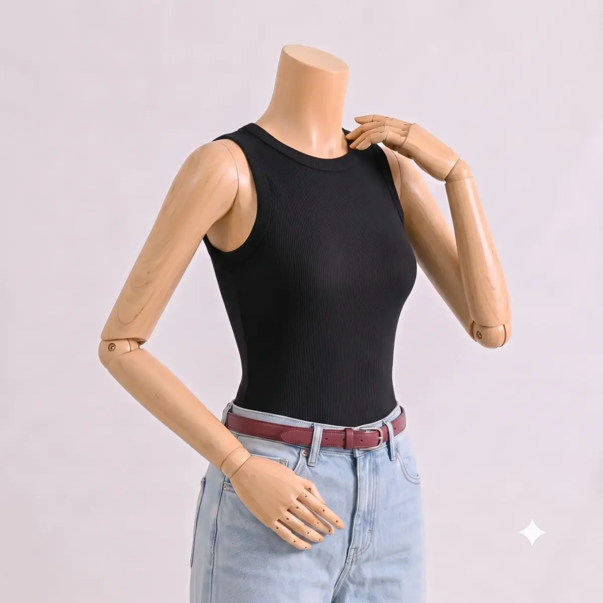 تاپ زنانه کبریتی یقه گرد | آی بولک