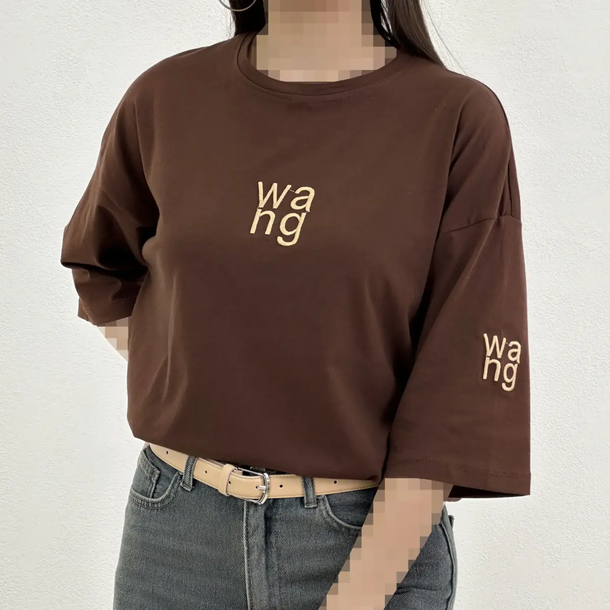 تیشرت زنانه باکسی wa ng | آی بولک