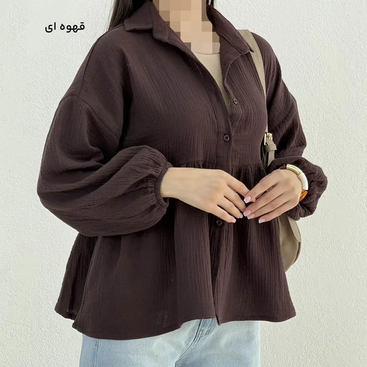 شومیز زنانه عروسکی چیندار | آی بولک