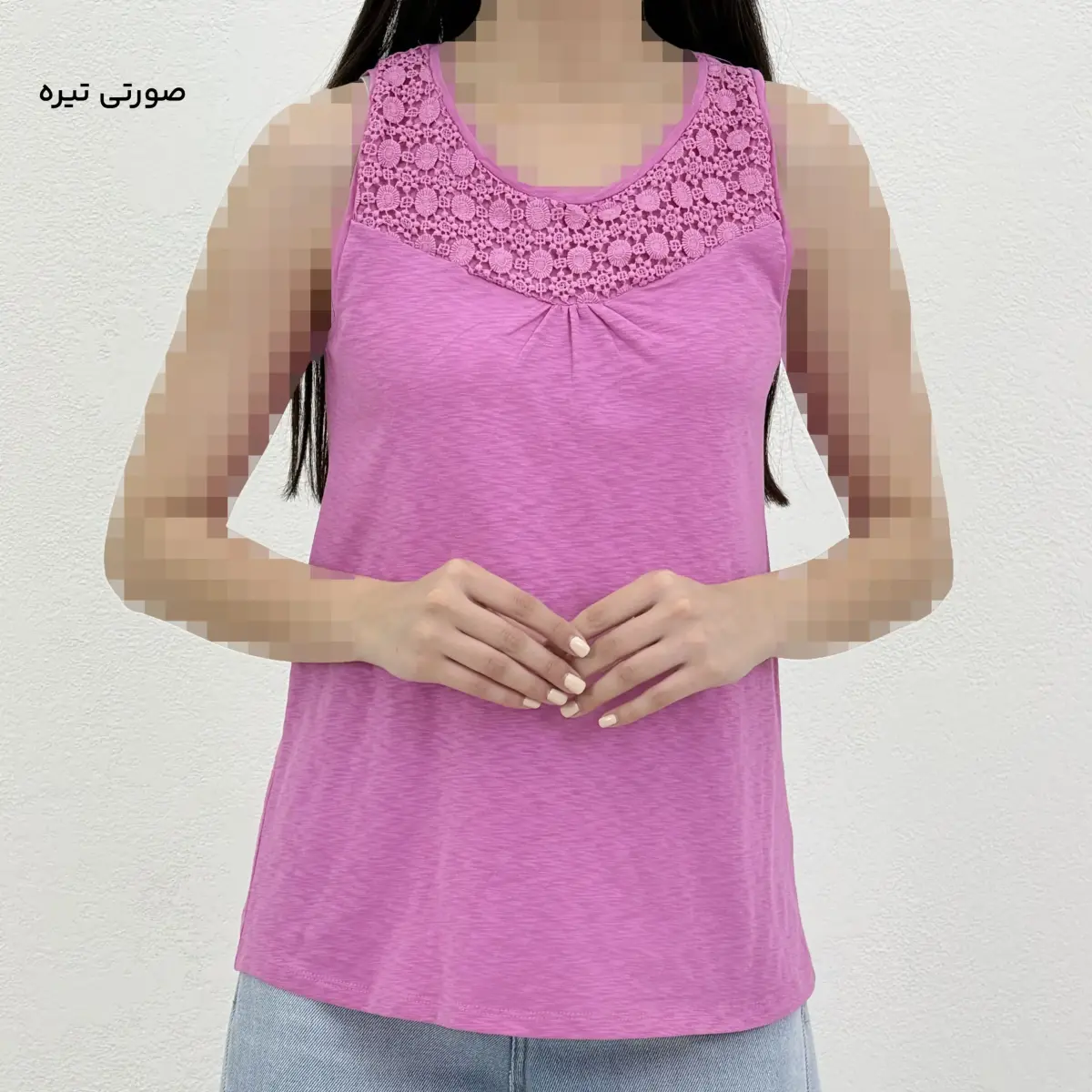 تاپ زنانه حلقه ای یقه گیپوری | آی بولک