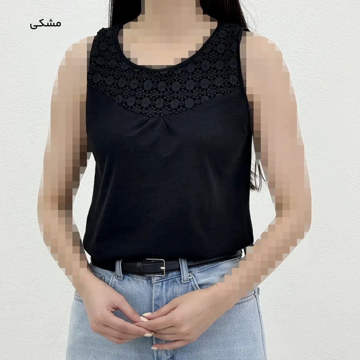 تاپ زنانه حلقه ای یقه گیپوری | آی بولک